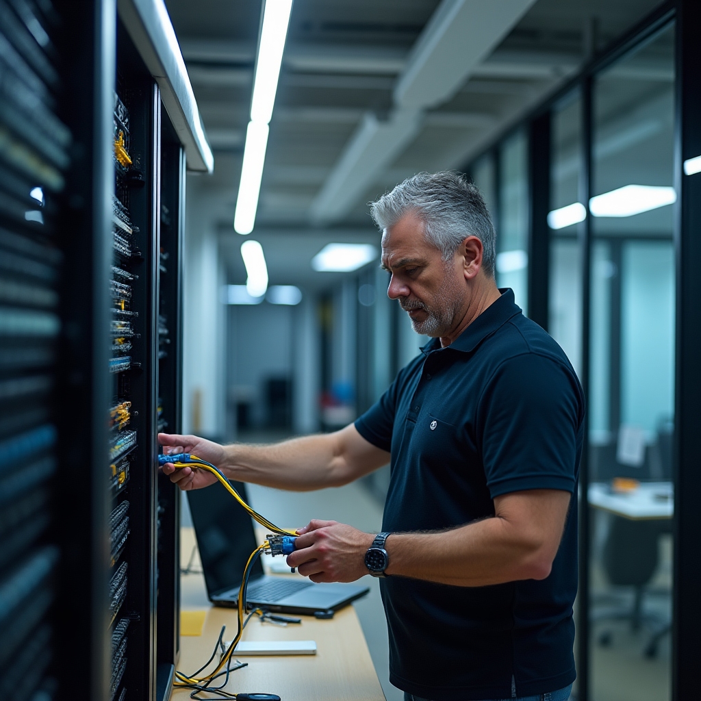 Irodai hálózat kiépítése