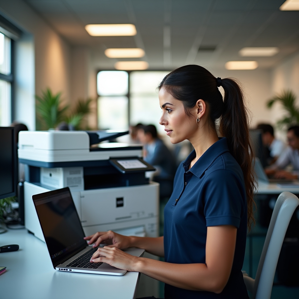 Nyomtató beüzemelés irodában